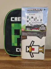 Minecraft Characters Peel & Stick Wall Decals Kids Game Room Stickers & Backpack
