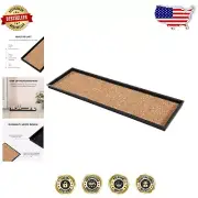 Heavy Duty Eco-Friendly Waterproof Rubber Boot Tray with Coir Insert for 4 Pairs