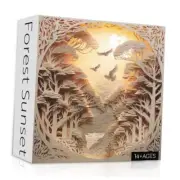 Forest Sunset Puzzles for Adults 1000 Pieces, Difficult Challenge Tree of Life