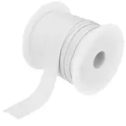 1 Inch Single Fold Bias Tape Cotton for Sewing(White 25 Yards)