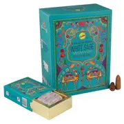 White Sage Backflow Incense Cones - Sree Vani Indian Heritage - 120 Jumbo Sized Cones
