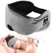 Sleep Headphones Eye Mask Sleep Headphones 3D Bluetooth 5.0 Headband Noise Cancelling Sleeping Headphones -Gray