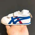 女中童 亞瑟士ASCIS ONITSUKA TIGER經典款MEXICO66。藍紅邊18.5公分(二手)