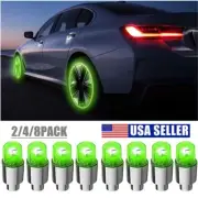 8Pcs Car LED Waterproof Wheel Tyre Light Tire Air Valve Stem Lamp Caps Decor USA (for: BMW)