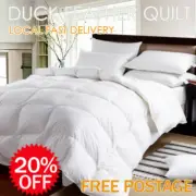 100% Duck Feather Cotton Cover Quilt/Duvet/Doona/Blanket or Pillow-Aus Size