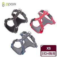 在飛比找森森購物網優惠-ppark 寵物工園 AirFit-3扣H胸背帶-XS 黑/