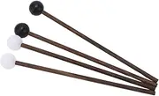 Leopacat Tongue Drum, Mallets Drumstick Percussion Instrument Parts Mallet for Wood Drum Drummers and Practitioners Silicone Rubber Knocking Finger Picks Gong Woodblock Drum16.5cm
