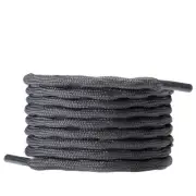 3Pair Wave Dark Gray Hiking Work Boot Shoe Laces for 5 6 7 8 eyelets Stay Tied