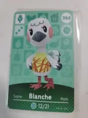 Blanche #262 Animal Crossing Nintendo Switch Amiibo NFC Card Scannable