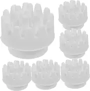 GARVALON Head Scalp Brush Replacement 8pcs Head for Neck Face Grey Random Style