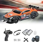 4WD High Speed RC Drift Car, 1:16 RC Drift Car, 2 Batteries, Special Drift Tires, One-Click Lighting Spray, Maximum Speed 20km/H, Sport Model Toys Vehicle for Boys, Adults (Yellow)