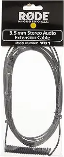 RØDE Microphones VC1 Mini-Jack/3.5mm Stereo Extension Cable, 10 Feet, Black