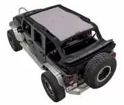 SpiderWebShade Mesh Bikini Top-Grey, for Jeep JK 4dr.; SWS-SHDTOP-01-JK4D-GRY