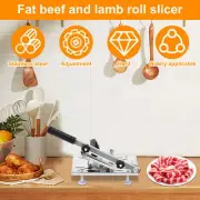 Frozen Meat Slicer Stainless Steel Manual Meat Slicer with Non Slip Sucker xilJN