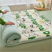 Japanese Floor Mattress Futon Mattress, Cotton Fill Single Double Roll Up Foldable Mattress, Foldable Camping Sleeping Pad, for Home Dormitory(H,150x200cm)