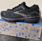 NEW Womens Size 8 Brooks Ghost 15 Running Shoes Black/Spring Crocus/sunburn