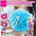 Swosh Shower Back Scrubber 5PK Brush Bath Body Cleaning Loofah Sponge Ball