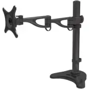 100x100MM Desktop Mount Bracket Single Arms Black For 10-29" LED LCD TVs Monitor