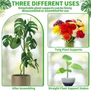 Convenient Plant Accessories Monstera Plant Support With Stand Stick Clips Green