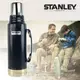 【美國 STANLEY】Classic經典系列 雙層不鏽鋼隔熱真空保溫瓶1.0L.保溫水壺.暖水瓶.保溫杯 / 304食用不鏽鋼.BPA-free / 10-01254 錘紋藍