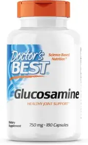 Doctor's Best Glucosamine, Non-GMO, Gluten & Soy Free, Joint Support, 750 mg, 18