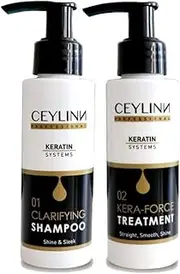 Ceylinn Keratin Straightening Treatment Hair Smoothing Kit 100ml