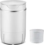 Portable Washing Machine 4.5kg, 2-in-1 Mini Washer & Spin Dryer Compact Electric Clothes Washer for Home, Camping, Rv, Baby Clothes, Socks, Underwear Lightweight & Energy Saving (White)