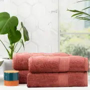 Renee Taylor Stella 4 Piece Brick Bath Towel Pack