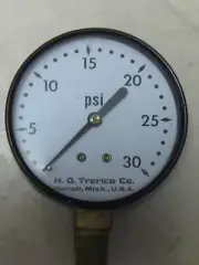 (Quan 4) H O Trerice 30 psi 2-1/2” Pressure Gauge ¼ NPT NEW