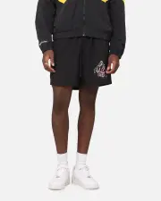 [MITCHELL & NESS] Mitchell & Ness Los Angeles Lakers All Attack Shorts Black - Size L L Black