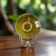Natural Citrine Sphere Crystal of Abundance 287 g