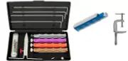 Lansky Deluxe Diamond Knife Sharpening System + C-Clamp Mount + Lansky Super ...