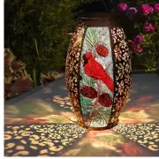 Automatic Solar Hanging Lantern - Vintage Cardinal Garden Light for All Seasons