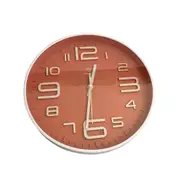Minimalist Design Red Round Analog Wall Clock 30*30 cm