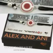 Authentic Alex and Ani Justice League, Cyborg Sterling Silver Kindred Bracelet