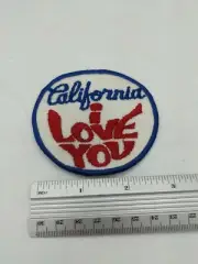 California I Love You Souvenir Embroidered Holm USA Patch Badge