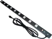 36" Metal Power Strip with 9 Outlets, Surge Protector EPS-3099BL