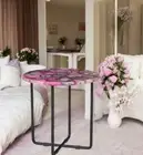 18" Pink Agate Stone Coffee Table Top || Luxury Corner Side Table Interior Decor