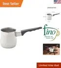 12-Ounce Turkish Coffee Warmer - High-Quality Stainless Steel with Milk Frother