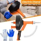 7.6m Plumbing Drain Snake Clog Remover Auger Plunger Dredging Drain Cleaner Kits
