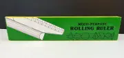Vintage~Multi-Purpose Rolling Ruler~12 Inch~Made In Taiwan~Best For Drawing~New