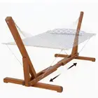 Atesun Adjustable 12 ft. Wooden Hammock Stand Only