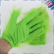 Adult Christmas Green Grinch Plush Gloves Xmas Cosplay Costume Hand Decoration