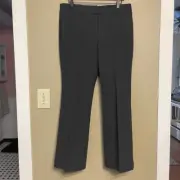 Talbots Womens Grey Pleated Rayon Blend Dress Pants Petite 12