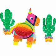 Fiesta Fun Honeycomb Centrepieces (Pack of 3)