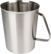 Measuring Cup, Stainless Steel Cups (64OZ/2 64 OZ(2000ML), Silver