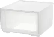 SANKA CBC-3924CL/WH Combination Case, Storage Case, Clear, Middle M (W x D x H): 15.4 x 17.6 x 9.5 inches (39 x 44.7 x 24.1 cm), Freely Combined, Can Be Removed from 4 Directions, Dust Resistant,