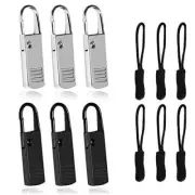 Premium Zipper Pull Replacement, 6Pcs Luggage Zipper Pulls Extender, Modern