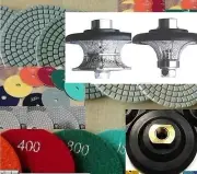 1/2" Full Roundover Bullnose Router Bit Polishing Pad Granite marble travertine