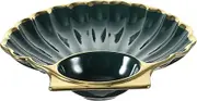 BIUDECO 1Pc Dumpling Plate with Vinegar Dish Creative Shell Shaped Serving Plate for Dumplings Sushi and Snacks Elegant Food Storage for Parties and Gatherings Design